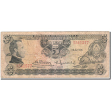 Honduras, 5 Lempiras, 1973-1974, 1978-02-13, KM:59b, VG(8-10)