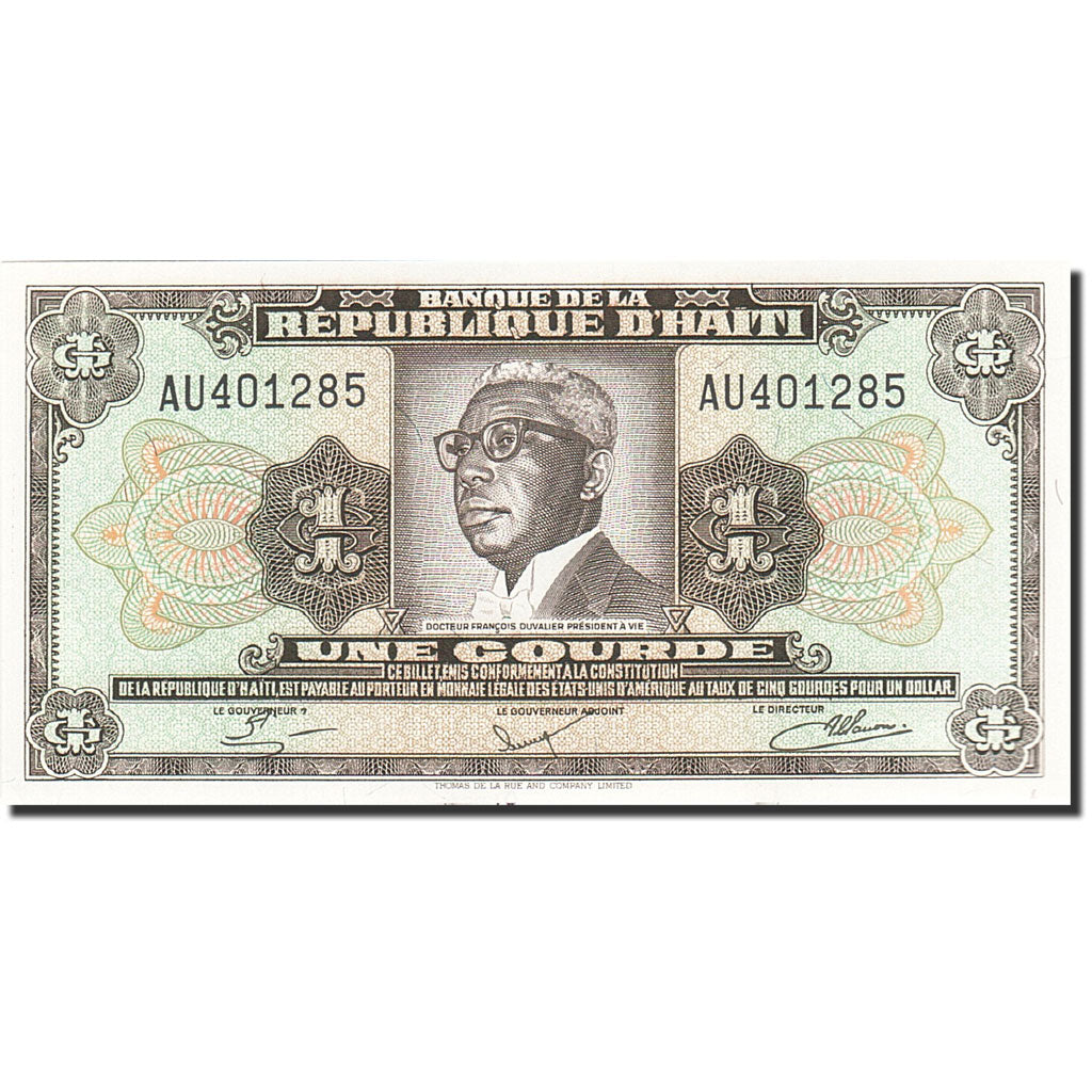 Banknote, Haiti, 1 Gourde, 1984-1985, 1984, KM:239, UNC(65-70)