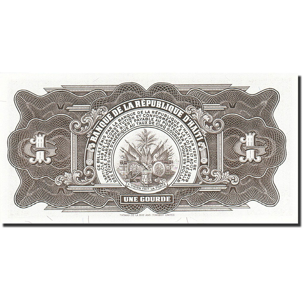 Banknote, Haiti, 1 Gourde, 1984-1985, 1984, KM:239, UNC(65-70)