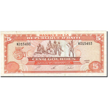Banknote, Haiti, 5 Gourdes, 1992-1994, 1992, KM:261a, EF(40-45)