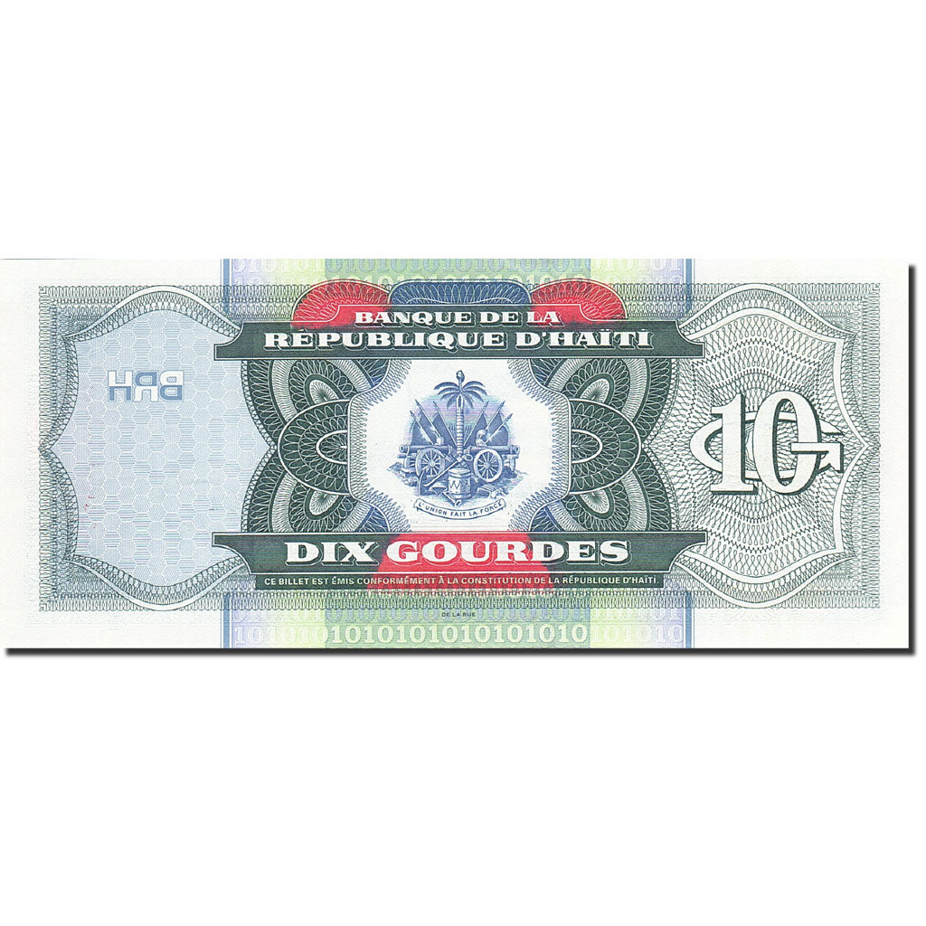 Geldschein, Haiti, 10 Gourdes, 2000, 2000, KM:265a, UNZ