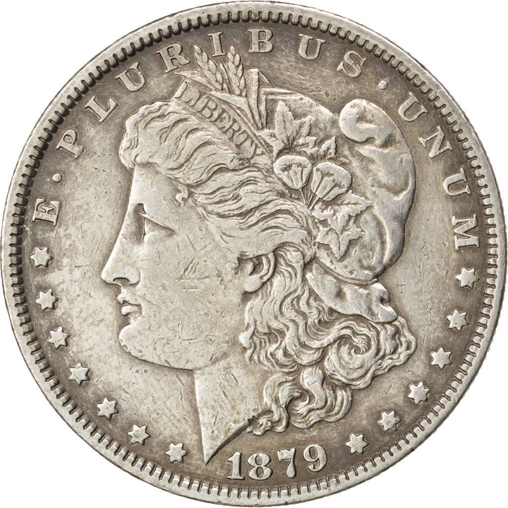 UNITED STATES, Morgan Dollar, Dollar, 1879, U.S. Mint, KM #110, EF(40-45),...