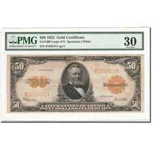 Billet, États-Unis, Fifty Dollars, 1922, 1922, KM:705, Gradée, PMG