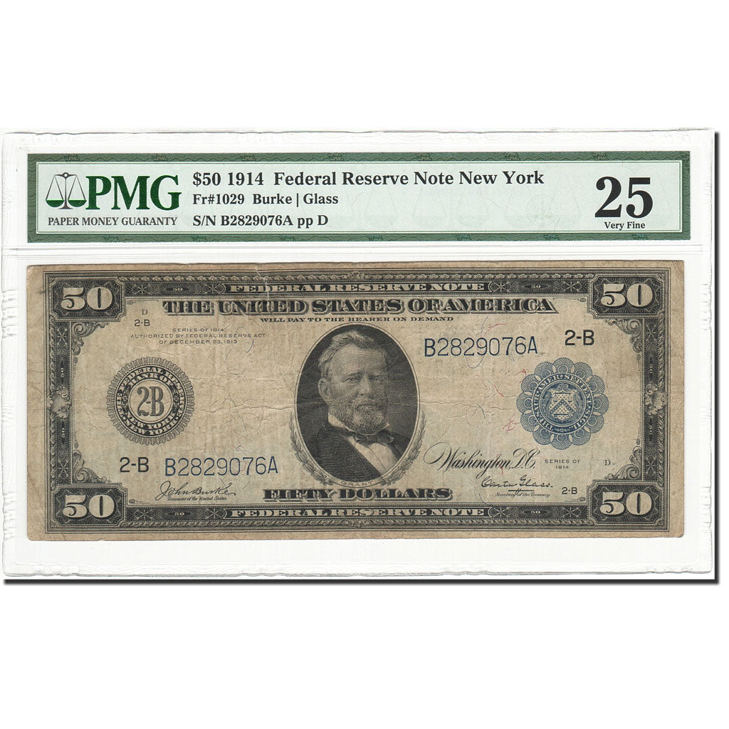 Banknote, United States, Fifty Dollars, 1914, 1914, KM:740, graded, PMG