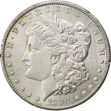 UNITED STATES, Morgan Dollar, Dollar, 1890, U.S. Mint, KM #110, AU(55-58),...
