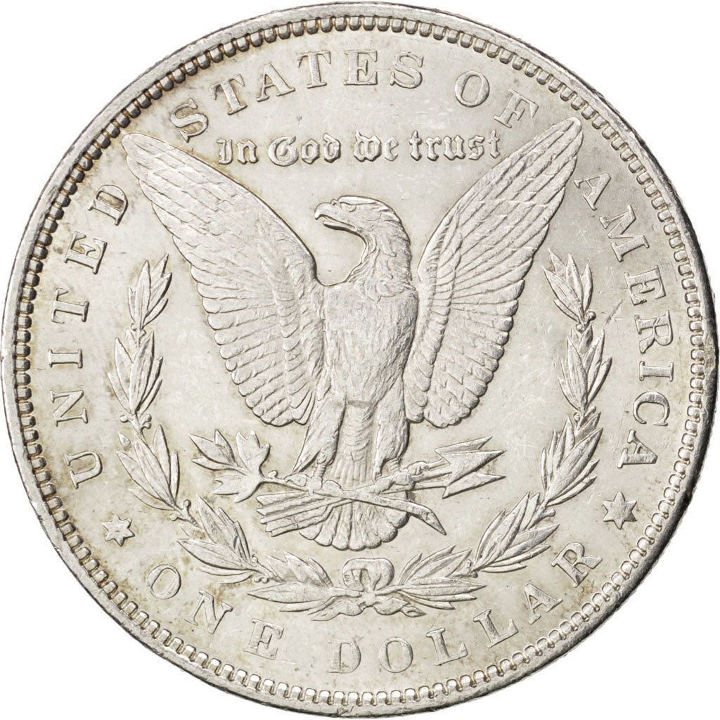 UNITED STATES, Morgan Dollar, Dollar, 1890, U.S. Mint, KM #110, AU(55-58),...