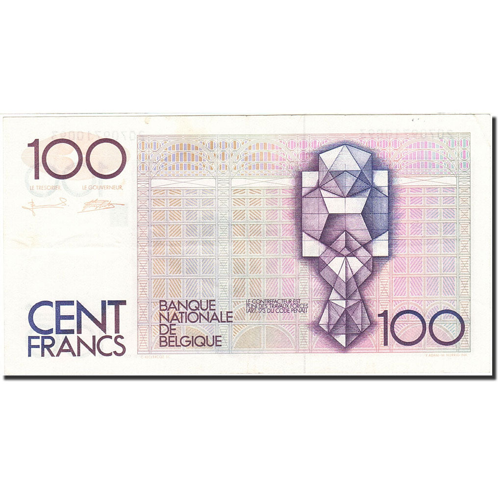 Banknote, Belgium, 100 Francs, 1981-1982, Undated (1982-1994), KM:142a