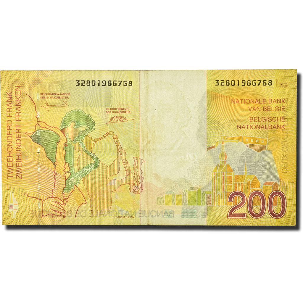 Banknote, Belgium, 200 Francs, 1994-1997, Undated (1995), KM:148, EF(40-45)