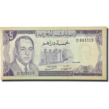 Banknote, Morocco, 5 Dirhams, 1970, 1970, KM:56a, AU(55-58)