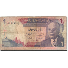 Tunisie, 1 Dinar, 1972, 1972-08-03, KM:67a, B+