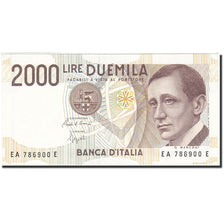 Banknote, Italy, 2000 Lire, 1990-1994, 1990, KM:115, UNC(60-62)