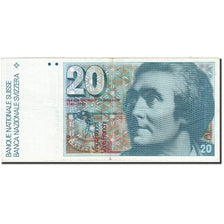 Switzerland, 20 Franken, 1976-1979, KM:55h, 1989, EF(40-45)