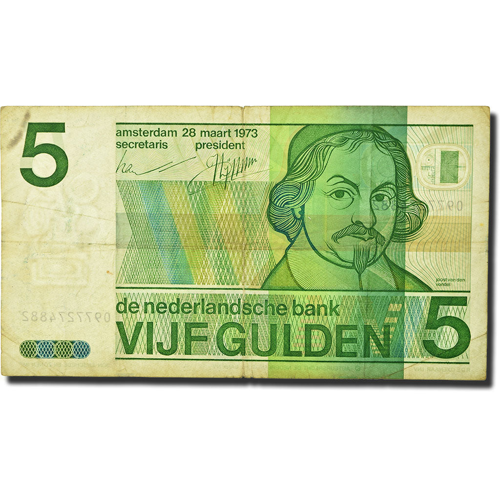 Banknote, Netherlands, 5 Gulden, 1973, 1973-03-28, KM:95a, VF(20-25)