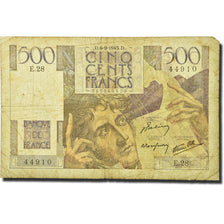 Biljet, Frankrijk, 500 Francs, 1945, 1945-09-06, TB, Fayette:34.2, KM:129a