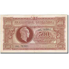 Geldschein, Frankreich, 500 Francs, 1945, 1945-06-04, SS, Fayette:VF 11.1