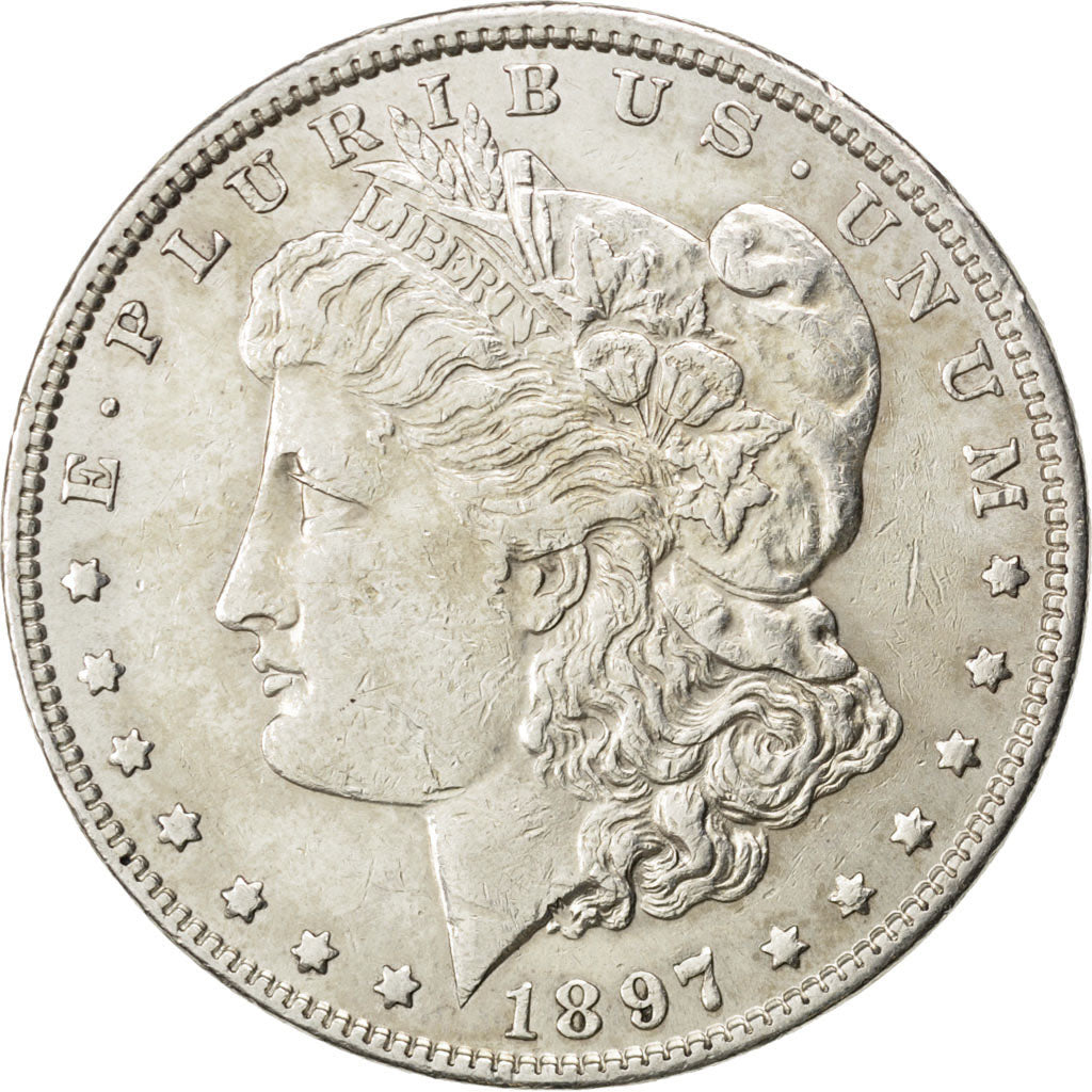 UNITED STATES, Morgan Dollar, Dollar, 1897, U.S. Mint, KM #110, AU(50-53),...