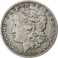 UNITED STATES, Morgan Dollar, Dollar, 1897, U.S. Mint, KM #110, VF(30-35),...