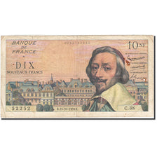 France, 10 Nouveaux Francs, 1959, KM:142a, 1959-10-15, VF(20-25), Fayette:57.3