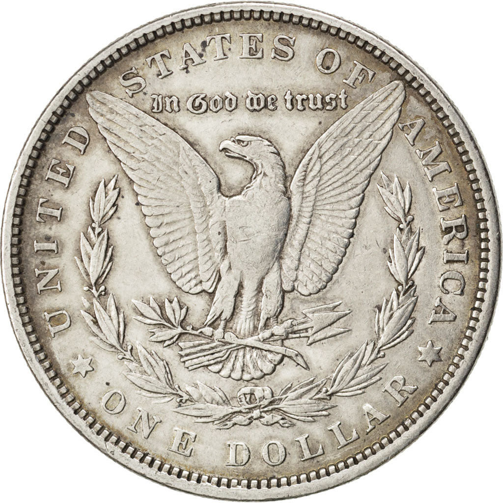 UNITED STATES, Morgan Dollar, Dollar, 1880, U.S. Mint, KM #110, EF(40-45),...