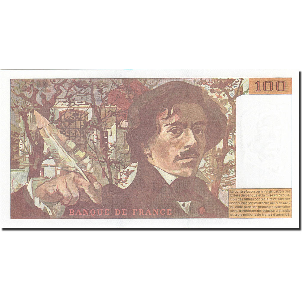 France, 100 Francs, 1978, KM:154h, 1994, UNC(63), Fayette:69ter.1b