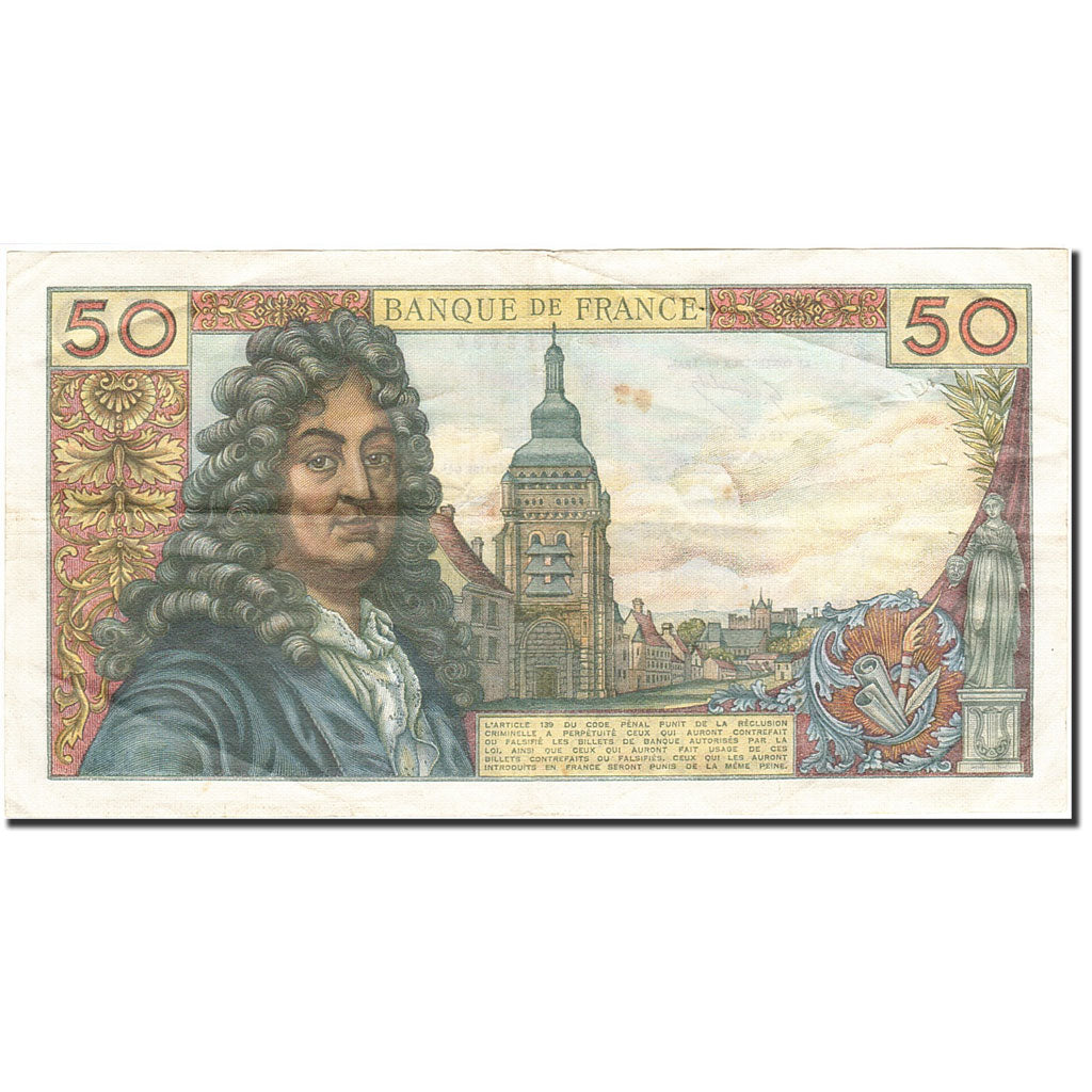 France, 50 Francs, 1962, KM:148d, 1972-03-02, EF(40-45), Fayette:64.20