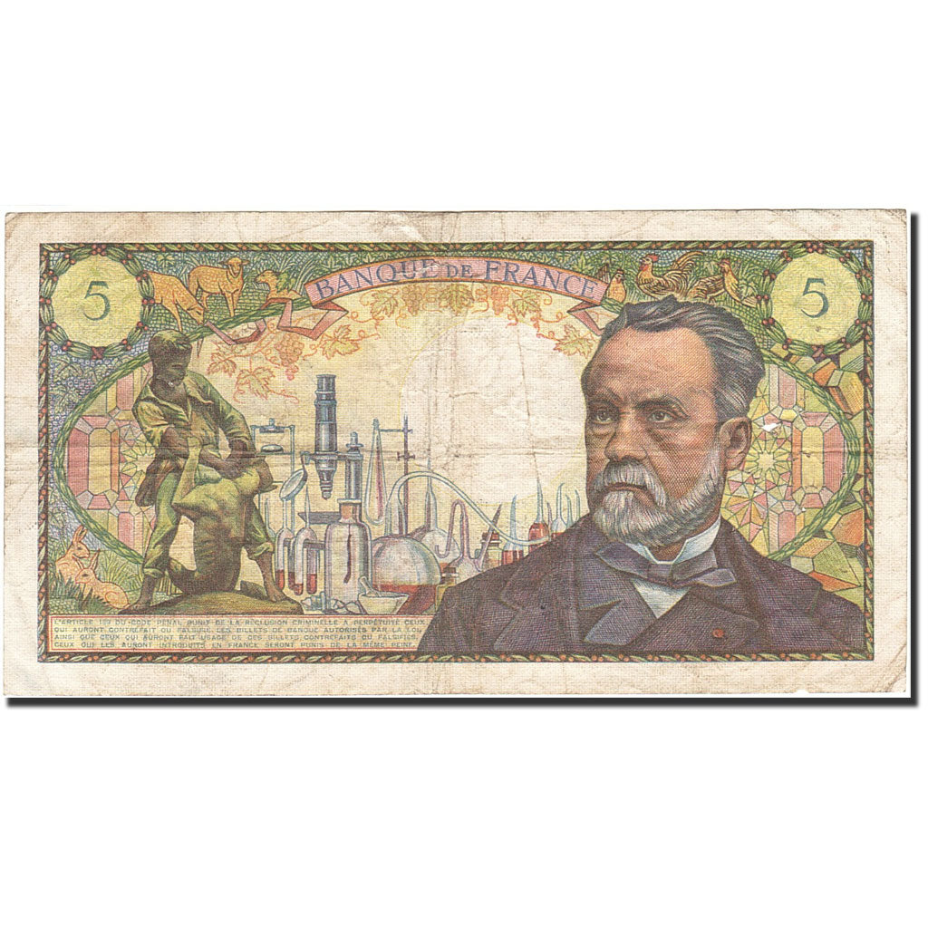 Banknote, France, 5 Francs, 1966, 1967-12-07, VF(20-25), Fayette:61.6, KM:146b