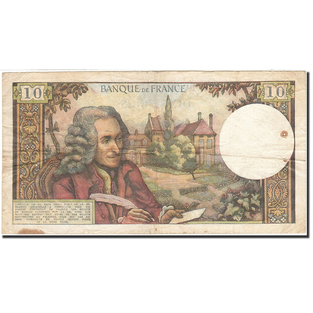France, 10 Francs, 1963, KM:147d, 1972-06-01, VF(20-25), Fayette:62.57