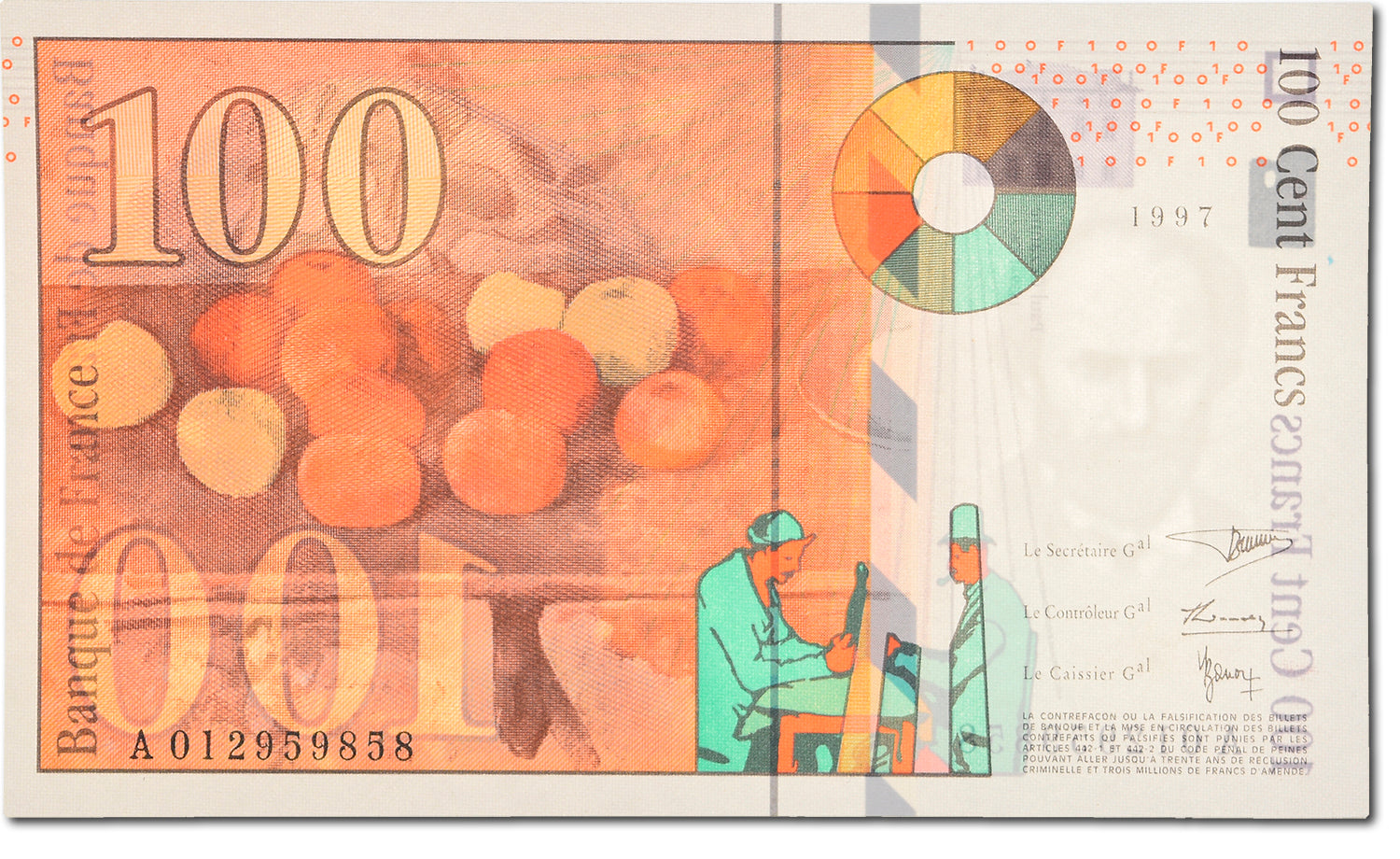 Banconote, Francia, 100 Francs, 1997, 1997, FDS, Fayette:74.1, KM:158a