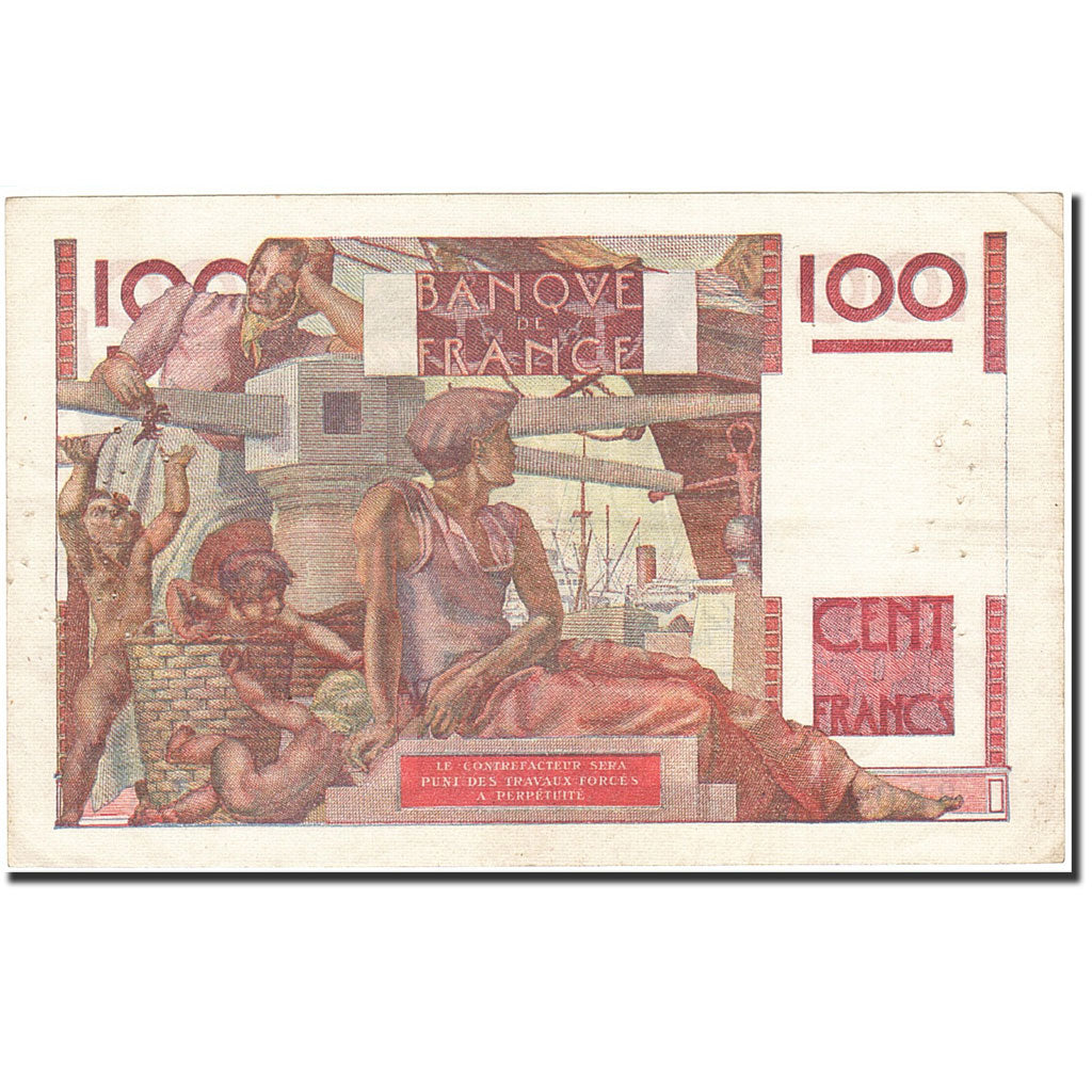 Biljet, Frankrijk, 100 Francs, 1945, 1948-04-29, TTB, Fayette:28.18, KM:128b