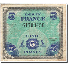 France, 5 Francs, 1944, KM:115a, 1944, F(12-15), Fayette:VF17.1