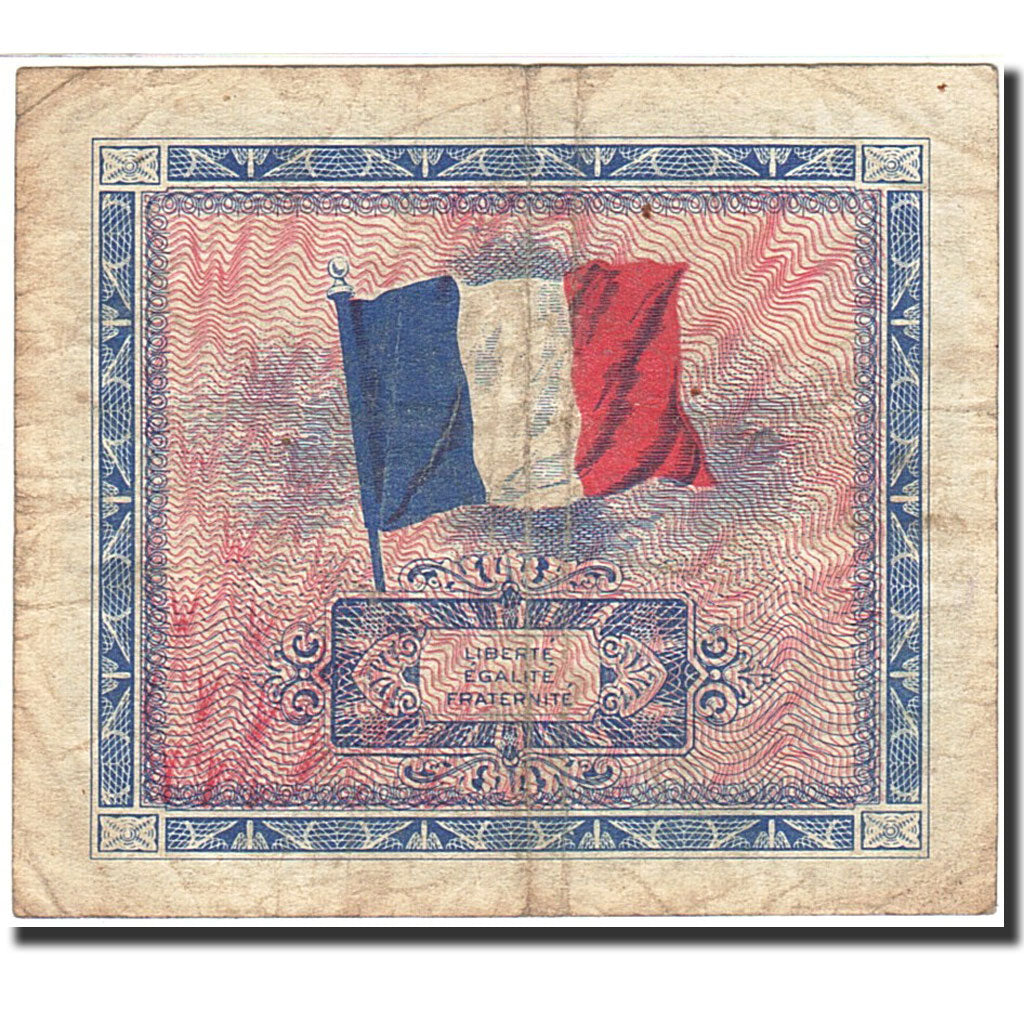 France, 5 Francs, 1944, KM:115a, 1944, F(12-15), Fayette:VF17.1