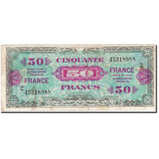 Biljet, Frankrijk, 50 Francs, 1945, 1945, TB, Fayette:VF24.2, KM:122b