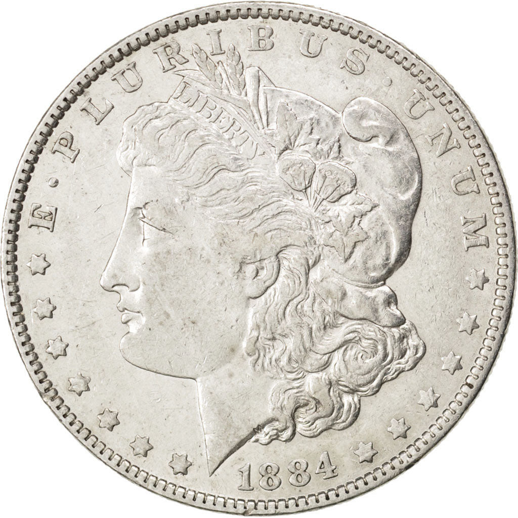 UNITED STATES, Morgan Dollar, Dollar, 1884, U.S. Mint, KM #110, AU(50-53),...