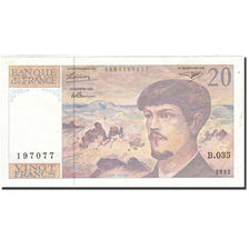 Francia, 20 Francs, 1980, KM:151f, 1992, BC+, Fayette:66bis.3