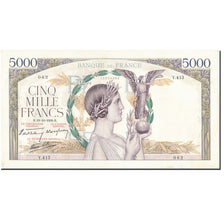 Billet, France, 5000 Francs, 1934, 1939-10-19, TTB, Fayette:46.15, KM:97a