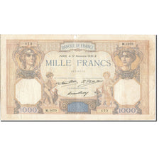 Banconote, Francia, 1000 Francs, 1927, 1930-11-27, B+, Fayette:37.5, KM:79b
