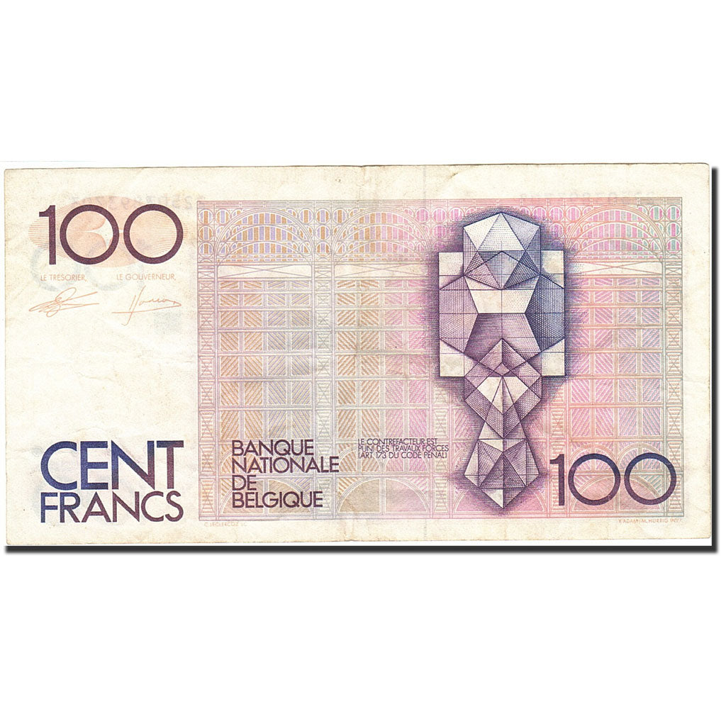 Banknote, Belgium, 100 Francs, 1981-1982, Undated (1982-1994), KM:142a