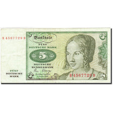 République fédérale allemande, 5 Deutsche Mark, 1980, KM:30b, 1980-01-02, TTB