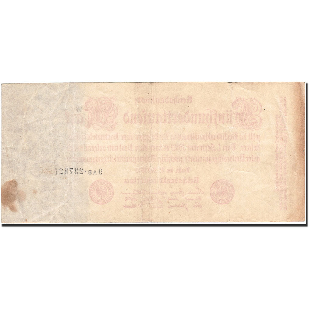Germany, 500,000 Mark, 1923, KM:92, 1923-07-25, VF(30-35)