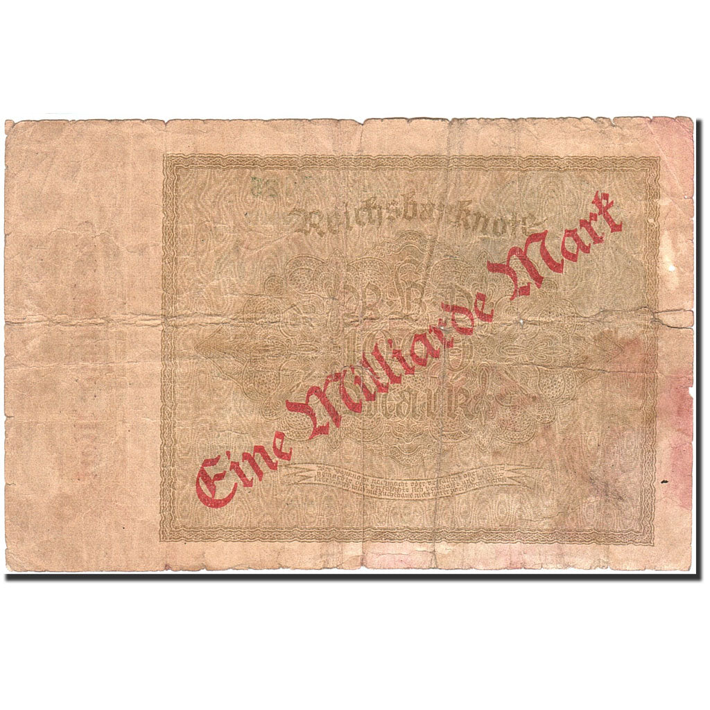 Banknote, Germany, 1 Milliarde Mark on 1000 Mark, 1923, 1922-12-15, KM:113a