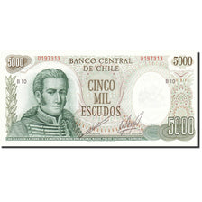 Banconote, Cile, 5000 Escudos, 1967-1976, KM:147b, Undated, FDS