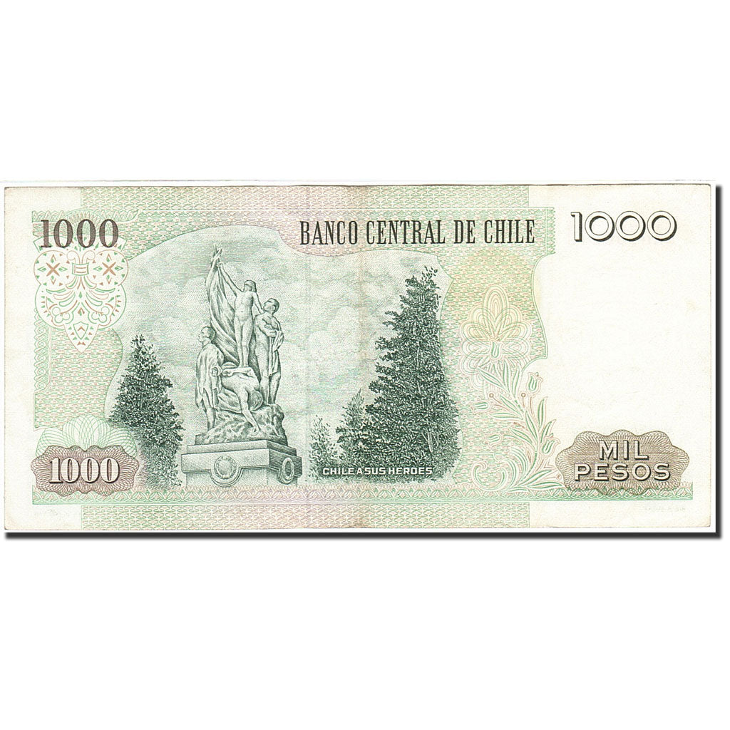 Banknote, Chile, 1000 Pesos, 1975-1989, 1993, KM:154e, VF(30-35)