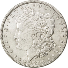 UNITED STATES, Morgan Dollar, Dollar, 1886, U.S. Mint, KM #110, AU(55-58),...