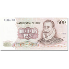 Chile, 500 Pesos, 1975-1989, KM:153b, 1990, UNC(65-70)