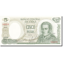 Billete, 5 Pesos, 1975-1989, Chile, KM:149a, 1975, SC+