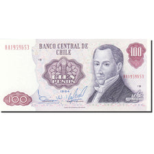 Chile, 100 Pesos, 1975-1989, KM:152b, 1984, UNC(65-70)