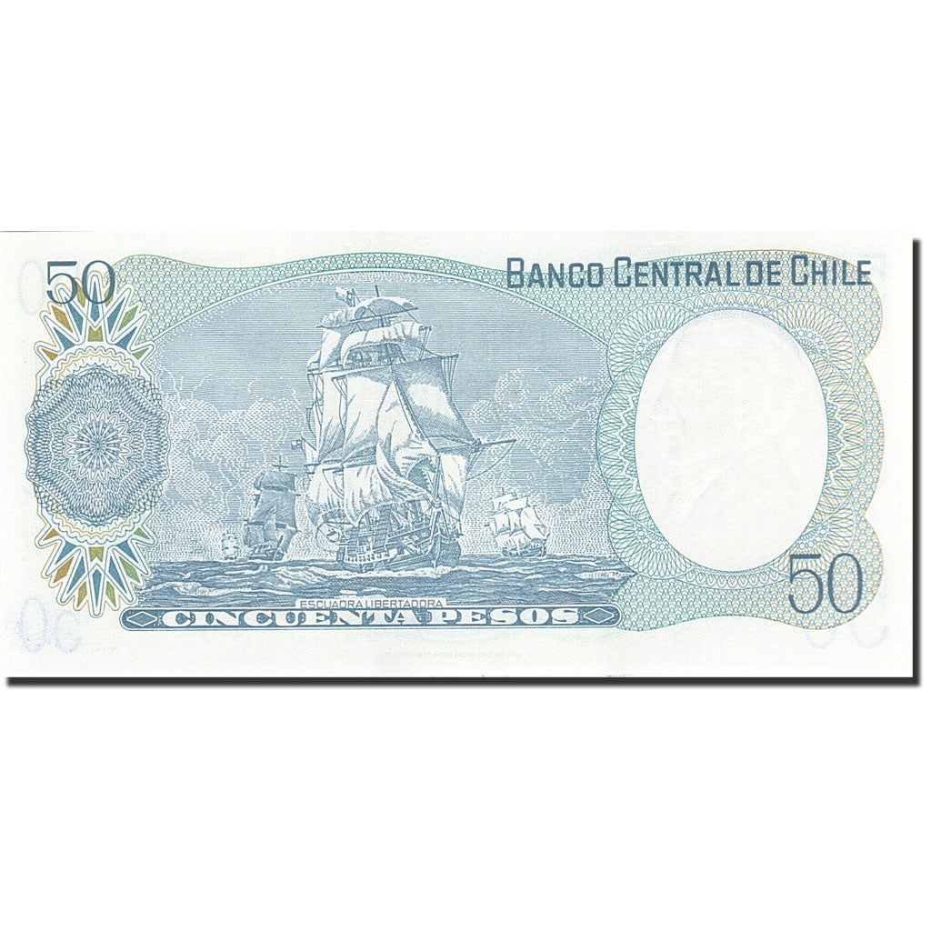 Banknote, Chile, 50 Pesos, 1975-1989, 1981, KM:151b, UNC(65-70)