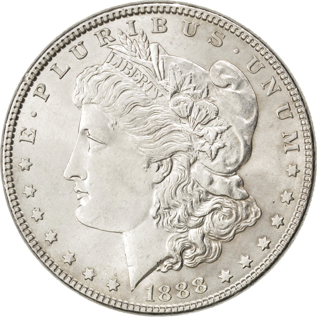 UNITED STATES, Morgan Dollar, Dollar, 1888, U.S. Mint, KM #110, AU(55-58),...