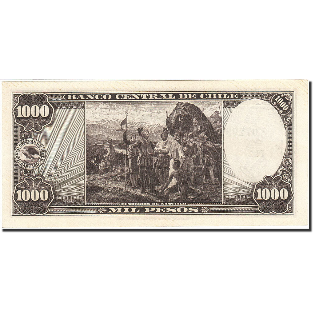 Chile, 1000 Pesos = 100 Condores, 1947-1948, KM:116, Undated (1947-1958)