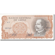 Banknote, Chile, 10 Escudos, 1967-1976, UNdated (1970), KM:142, UNC(65-70)